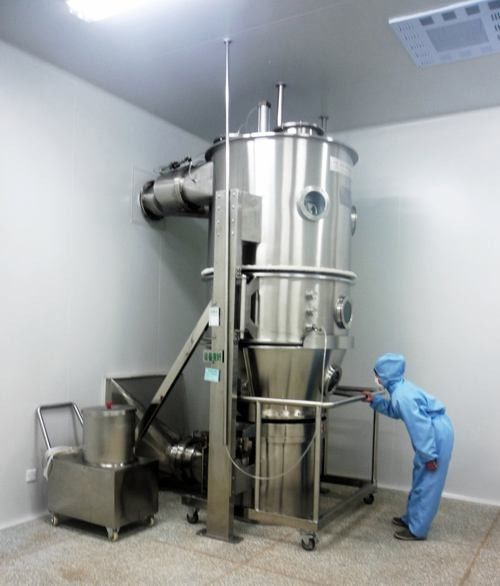 Pulse Bag Filter 10 Kg / Batch  Fluidized Bed Coating Equipment